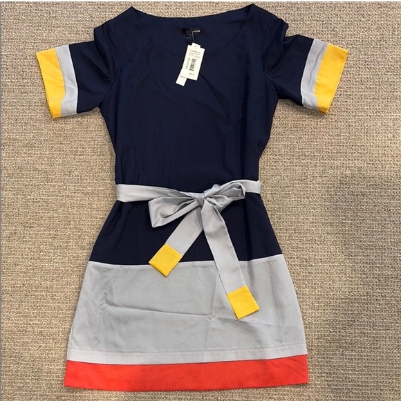 Aqua Dresses & Skirts - Aqua - Colorblock Dress